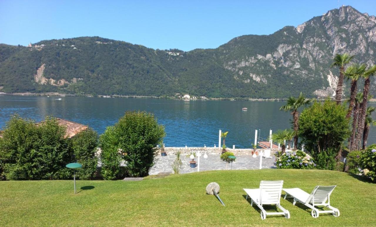 Luganersee, Pool, Strand, Parkplatz, Suite 204 Bissone Kültér fotó