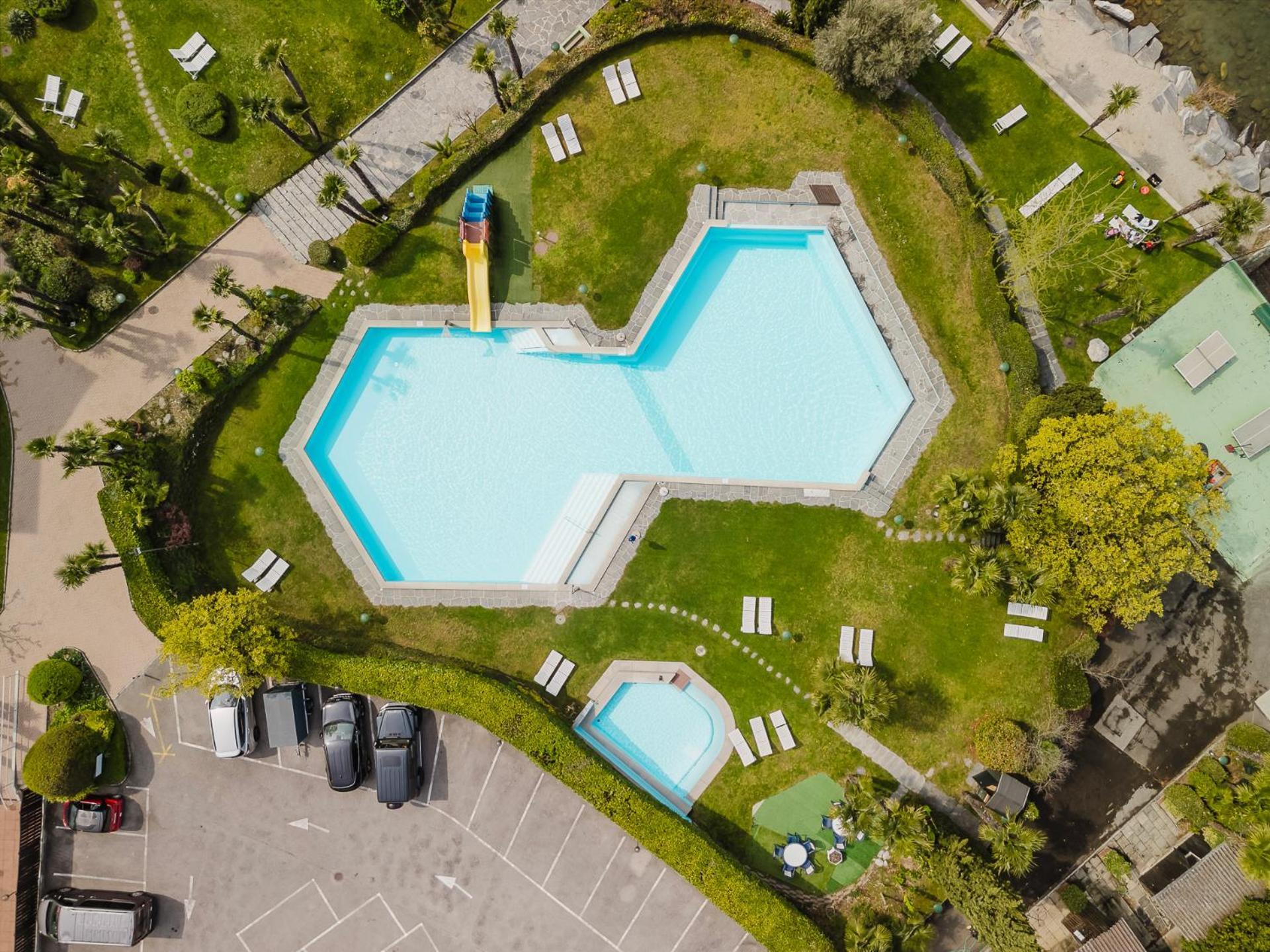 Luganersee, Pool, Strand, Parkplatz, Suite 204 Bissone Kültér fotó