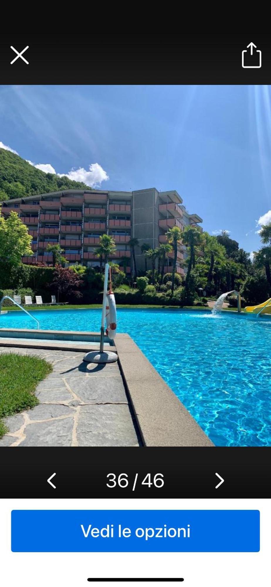 Luganersee, Pool, Strand, Parkplatz, Suite 204 Bissone Kültér fotó